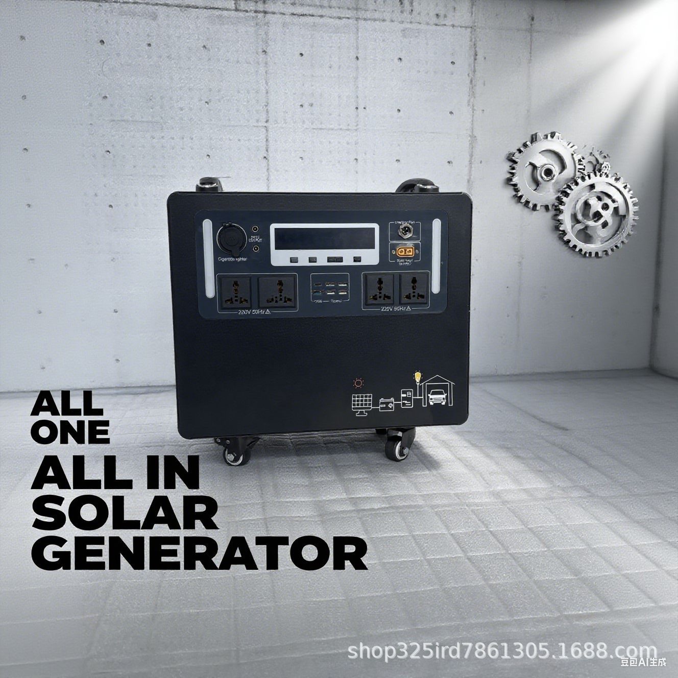Solar Generator - Système de stockage d'énergie domestique, alimentation