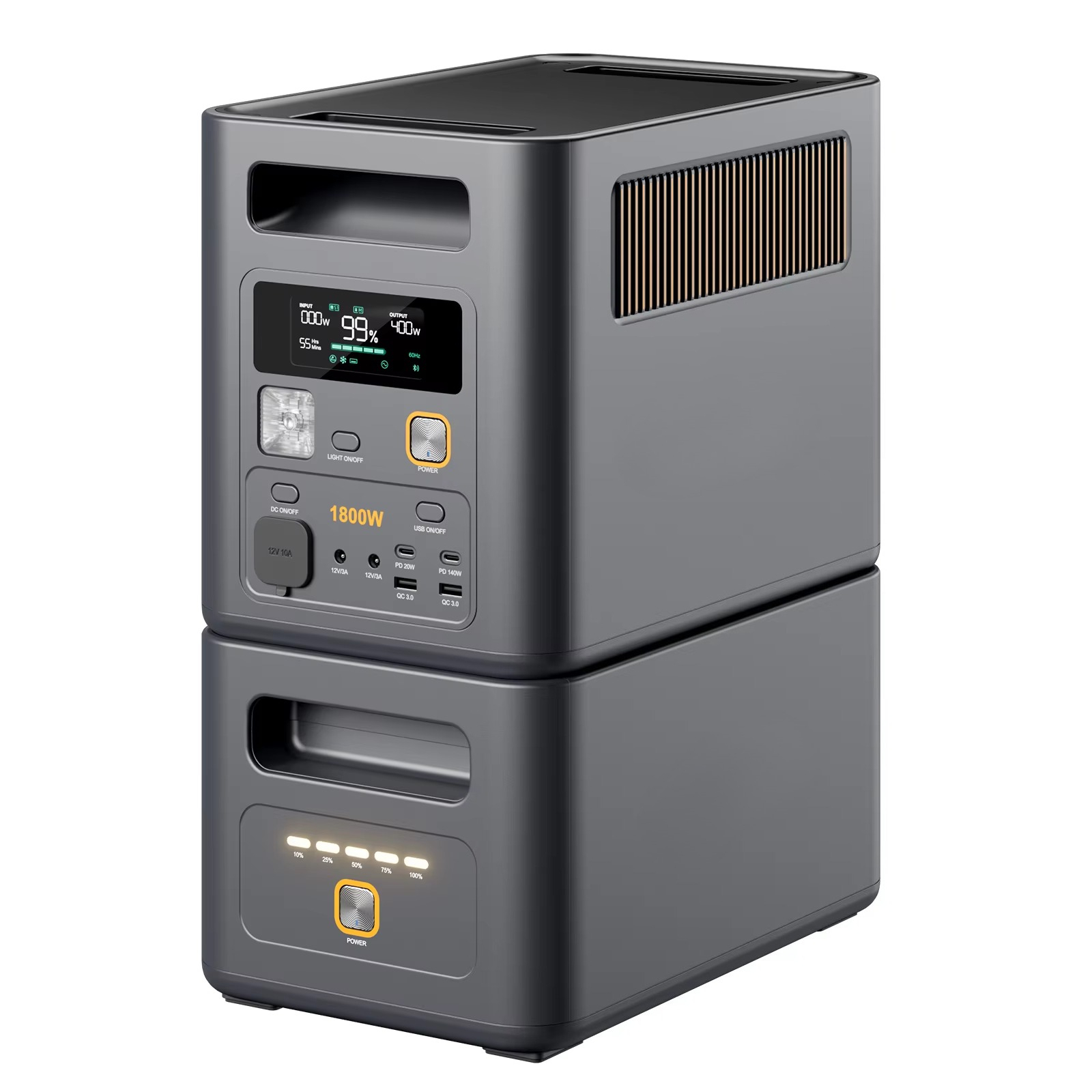 Solar Panel 200W - Nouvelle conception, centrale électrique portable 1800W,