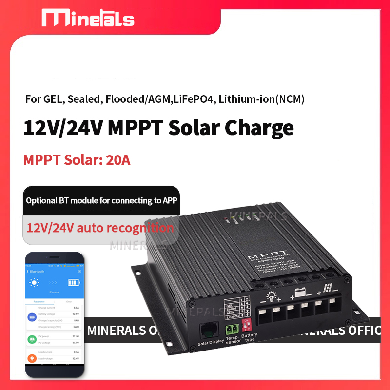 Charge Controller Solar - Contrôleur MPPT 20A, chargeur de batterie