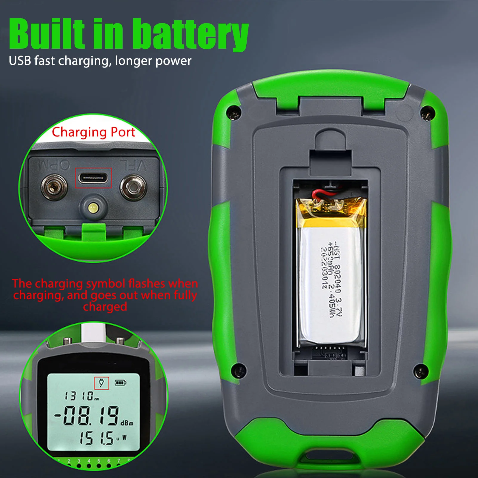 Energy Monitor Meter - Testeur de puissance de câble optique