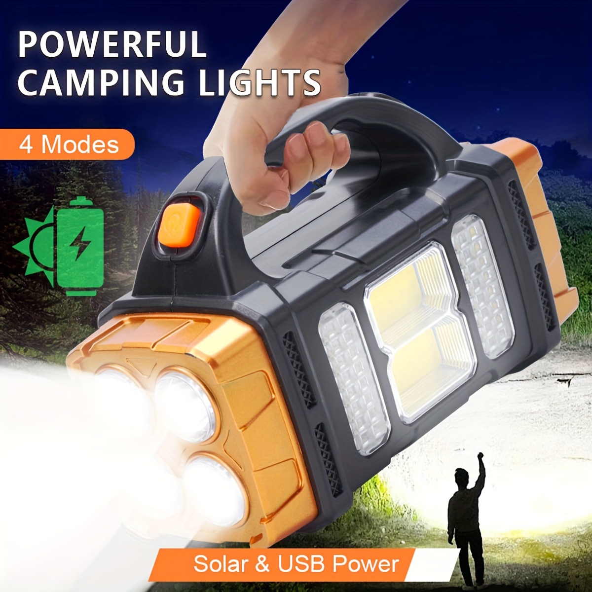Solar Generator - Nouvelle lampe torche LED solaire rechargeable