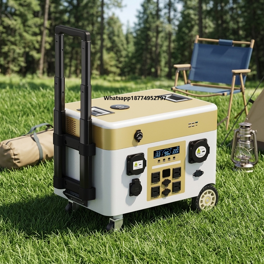 Portable Power Station - Générateur solaire portable 5000Wh, panneau solaire,