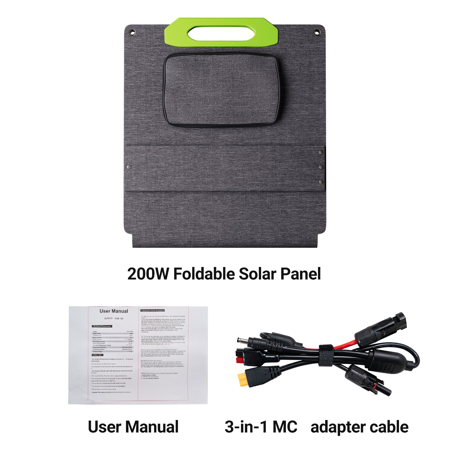 Panneau solaire pliable 200W | - Solar Panel 200W avis et prix