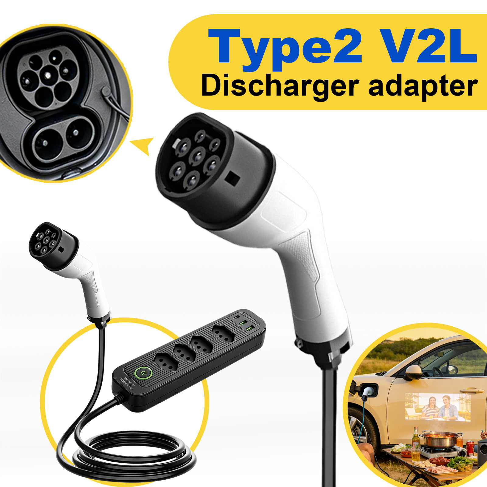 Adaptateur de décharge Type 2  - Outdoor Power Station avis et prix