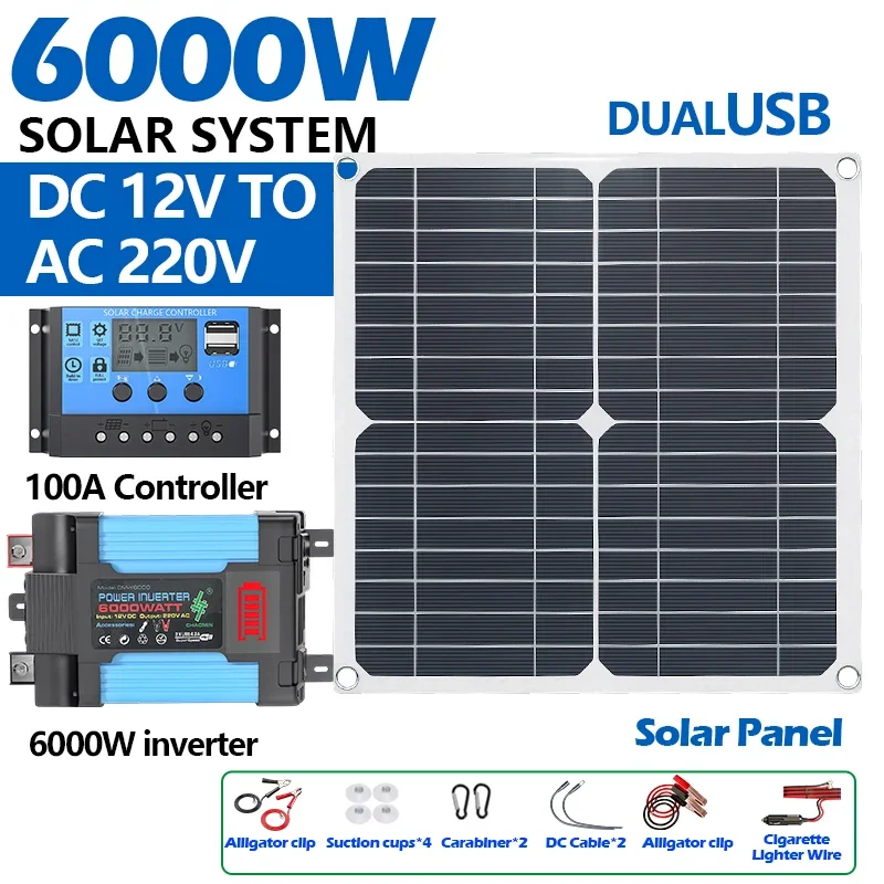 Kit solaire de 6000W équipé de - Solar Panel 200W avis et prix
