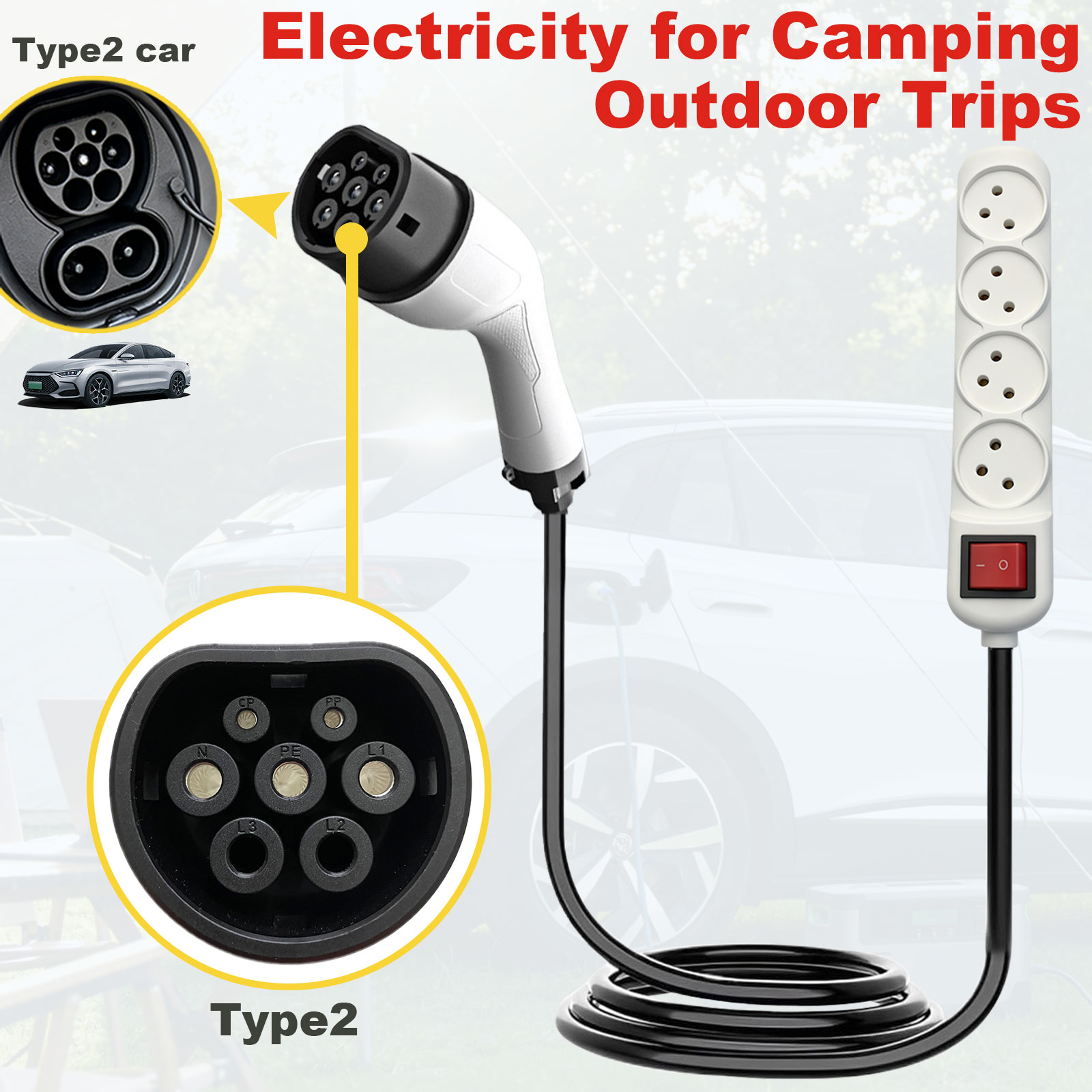 Adaptateur de décharge Type 2  - Outdoor Power Station avis et prix