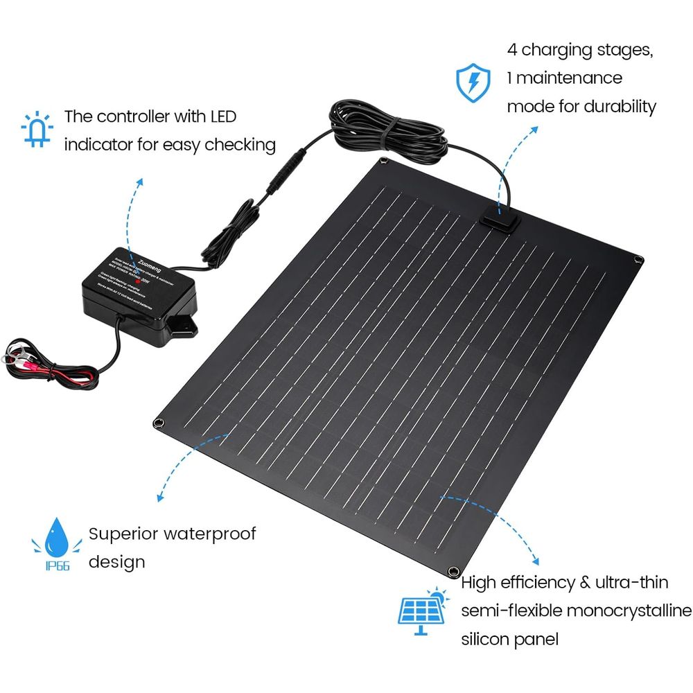 Chargeur de batterie solaire,  - Solar Panel avis et prix