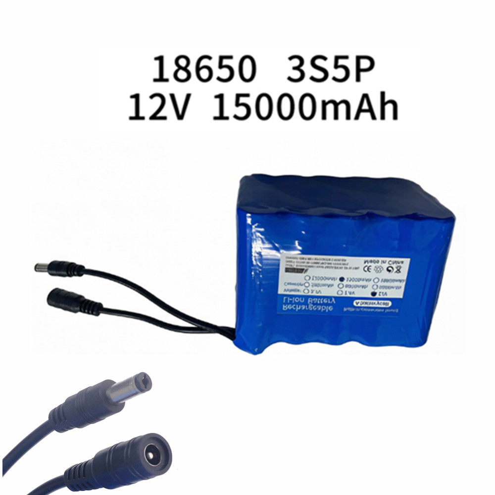 Batterie de pêche 12v 3S5P 15A - Lithium Battery 12V avis et prix