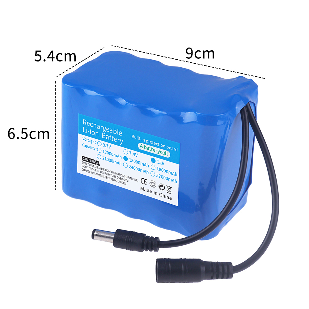 Batterie de pêche 12v 3S5P 15A - Lithium Battery 12V avis et prix