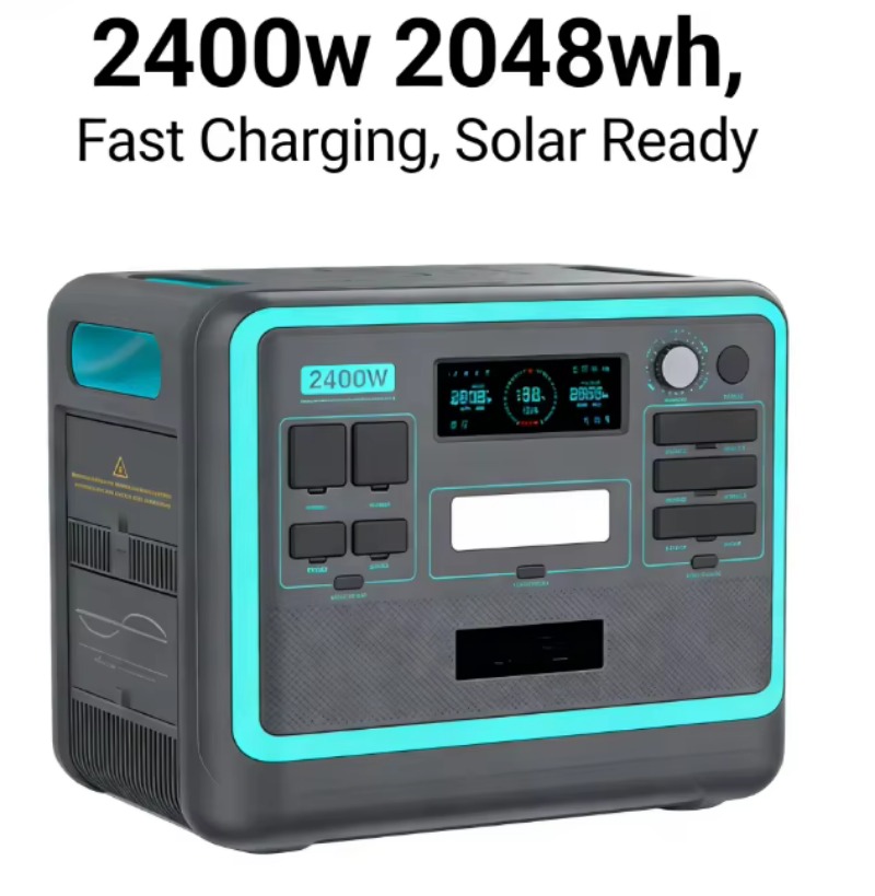 Station portable 2400W 2048Wh  - Solar Panel avis et prix
