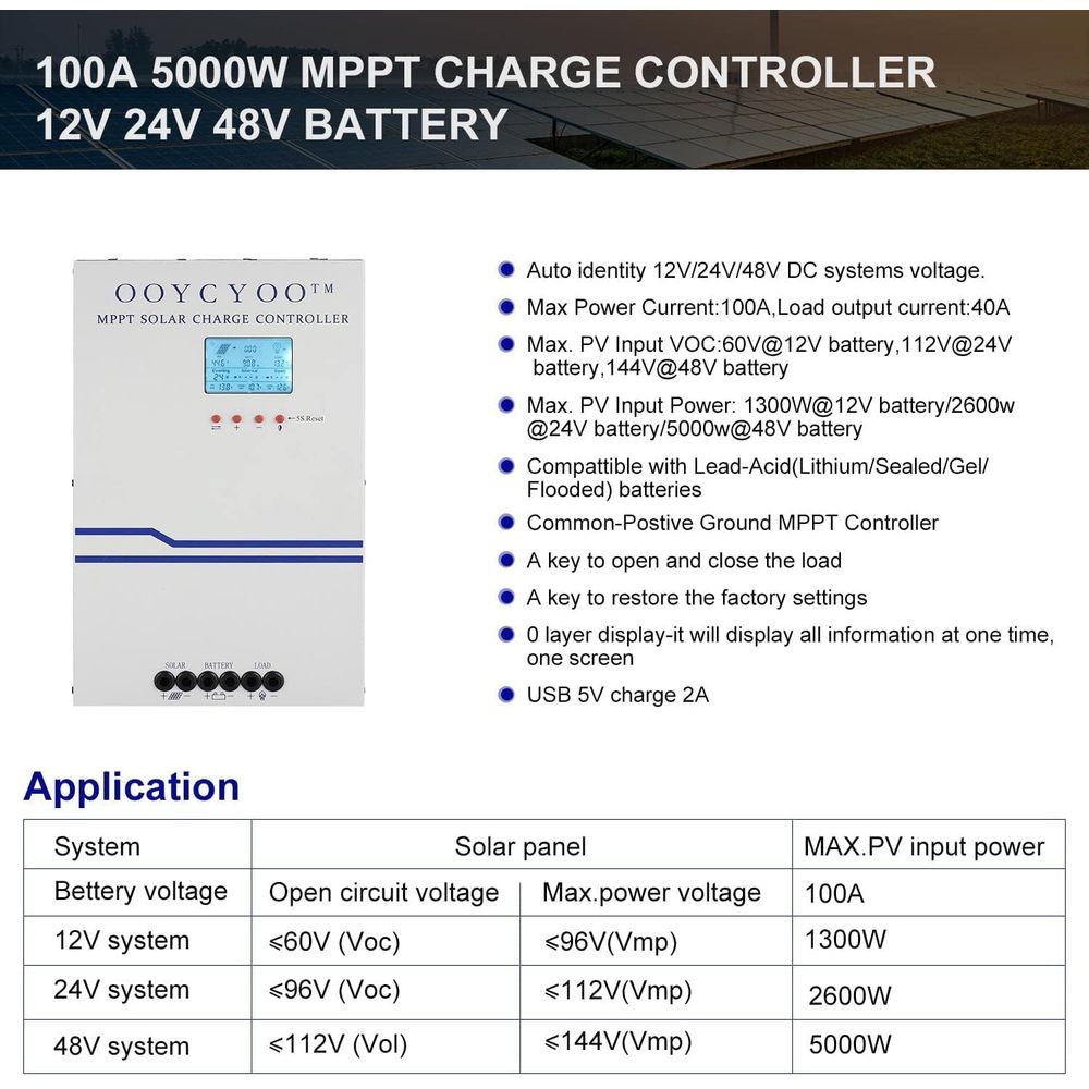 Contrôleur de charge solaire M - Solar Panel avis et prix